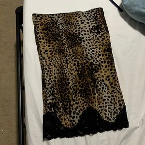 Betsey Johnson, leopard pencil skirt